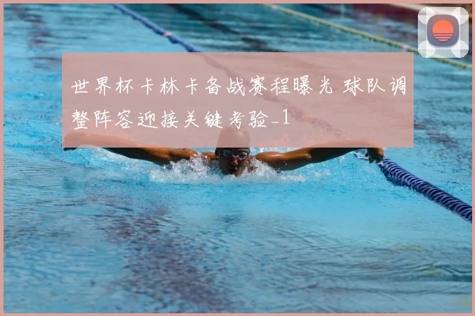世界杯卡林卡备战赛程曝光 球队调整阵容迎接关键考验_1